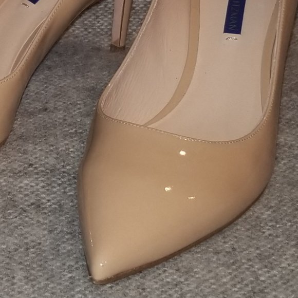 Stuart Weitzman Pump shoe beige/nude leather 9 new - Picture 10 of 16